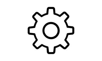 Setting symbol, gear icon, vector illustration, cog icon, configuration wheel, machinery concept, UI component, png, web tools, abstract engineering icon, process control.