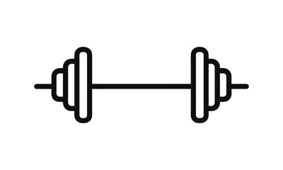 Barbell gym logo design, strength training vector illustration, fitness icon template, gym emblem, weightlifting, personal trainer, bodybuilding, athletics, gym gear, cutout, wellness.