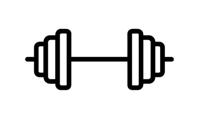 Gym fitness logo icon with barbell template, bodybuilding, strength, gym equipment, vector illustration, muscle training, powerlifting emblem, weightlifting, workout, png, sport brand.