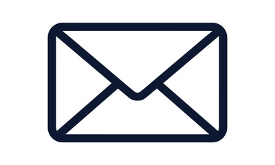 Mail icon, envelope, message symbol, vector illustration, email sign, contact icon, communication logo, post letter, mail symbol, cutout, email marketing, web interface, png.