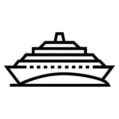 Obraz premium vector illustration of a yacht