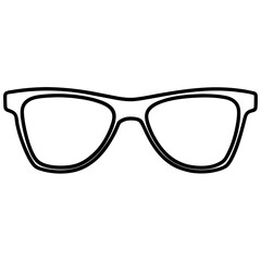 Fototapeta premium glasses isolated on white background