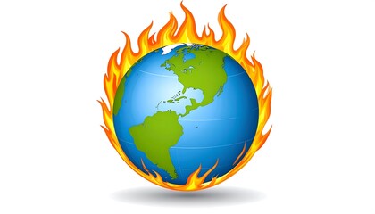 Burning Planet Earth.