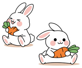 Rabbit Illustration vactor, Set for Rabit, rabbit vector set