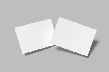 Postcard blank mockup