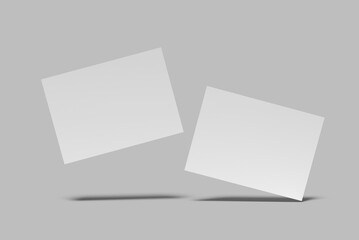Postcard blank mockup