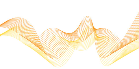 Digital frequency equalizer. digital Stylized line art background. wavy stripes on white background isolated. Creative line art. curve blend lines. Vector illustration. dynamic waves, Modern, Tech, 3D