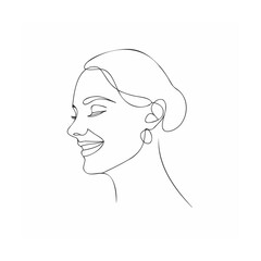 vector illustration of a woman