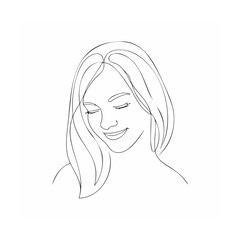 vector illustration of a woman