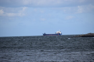 the ship on the baltic sea