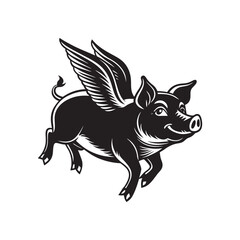 Pig vector art Illustration 