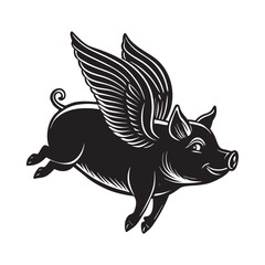 Pig vector art Illustration 