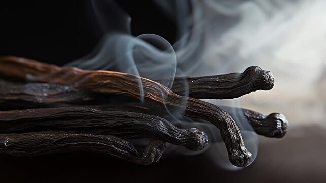 smoked vanilla pods	
