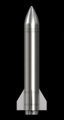 The GBU-57 MOP (Massive Ordnance Penetrator) is a precision-guided bunker buster bomb designed to penetrate and destroy deeply buried or heavily fortified underground targets. 3D rendering depiction.
