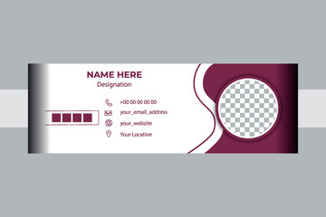 Professional email signature design template