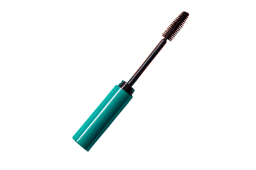 Teal Mascara Wand and Tube Makeup Cosmetic Product