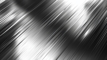Diagonal Brushed Metal Texture with Reflective Lines — Industrial Background for Technology, Design, and Manufacturing Themes