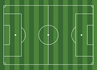 Football Field, Soccer Field vector illustration.