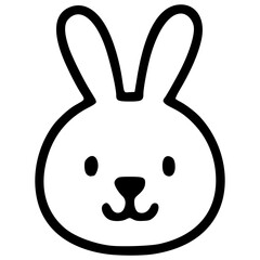 Rabbit animal face