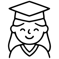 Female Student Graduate Illustration