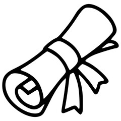 Graduation Diploma with Ribbon