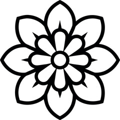 vector illustration of a flower