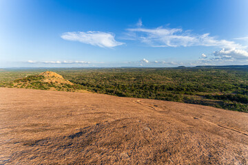 Panoramic View of Enchanted Rock State Natural Area, Texas, USA