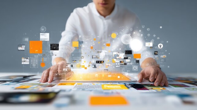 Innovative technology interaction with digital interfaces and data visualization