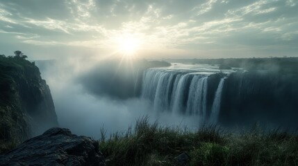 Majestic Victoria Falls Sunrise