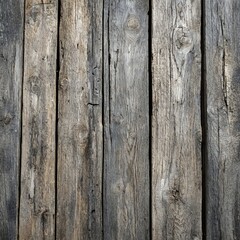 Texture of old, weathered wooden planks. The wood displays a pattern of natural grain and knots. The texture evokes rustic feelings