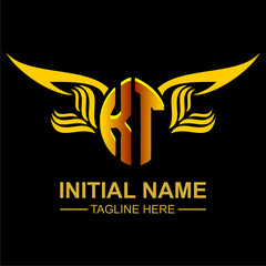 KT Golden Wing Emblem Logo