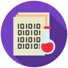 Naklejka premium Extraction mini illustration rounded flat color icon, use for machine learning, education, technology industry, UI, UX kit, app and web development, digital or print.