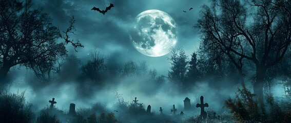 Full moon in a starry night sky with the Milky Way glowing brightly