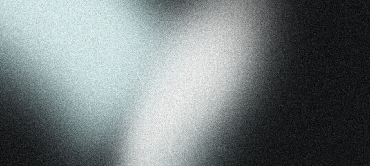 Noise texture banner background, grainy light blue gray white black abstract gradient poster webpage header backdrop design