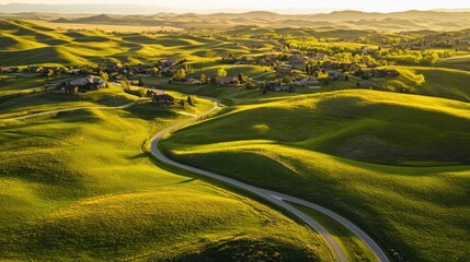 Golden Hour Hills: A Serene Montana Landscape