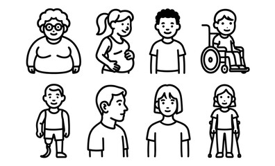 Diverse cartoon characters with different abilities and characteristics