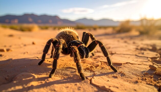 Desert Tarantula Sunset Walk.