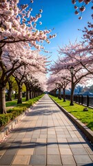 Cherry Blossom Path with Spring Walk.