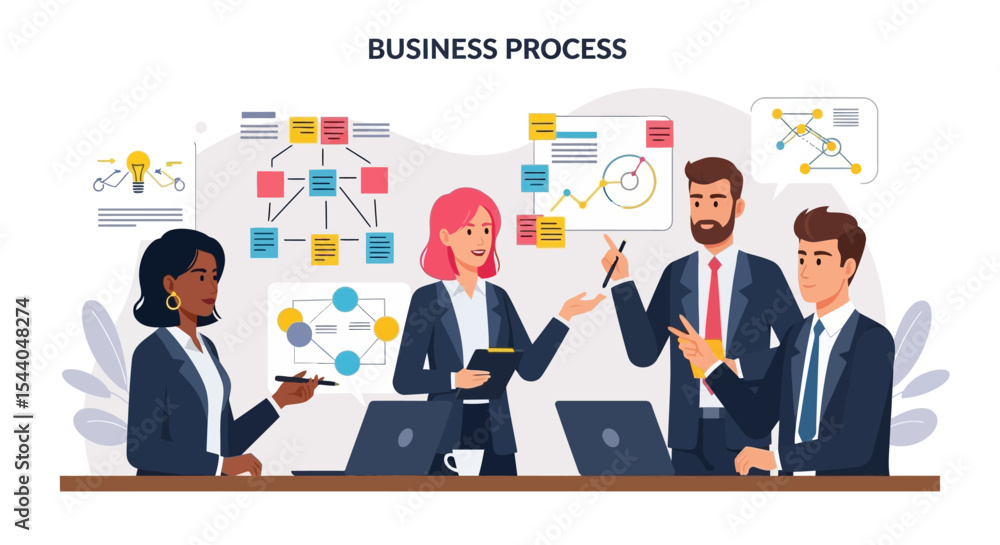 Poster streamlining business processes a collaborative approach to efficiency
