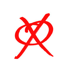 Obraz premium Hand-Drawn marker Red Crossed Circle PNG - No Entry Symbol, Forbidden Sign, cancel, Error Mark, or Exclusion Graphic Element