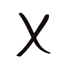 red cross mark, Hand drawn marker stroke red marker x sign on transparent background