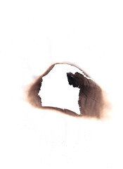 Real Burned Hole in white Paper middle PNG - Scorched Edges, Burnt Texture, Distressed Element, or...