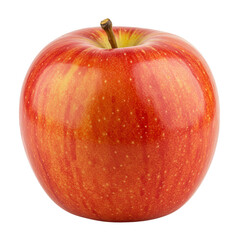 Red apple isolated on transparent background perfect for design projects
