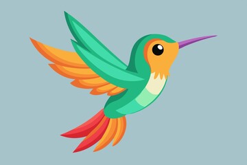 Bird on a branch illustration on white background