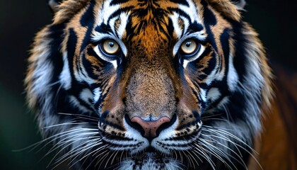 Fototapeta premium Majestic Tiger CloseUp Portrait.