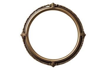 antique picture frame isolated on transparent background