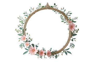 Obraz premium antique picture frame isolated on transparent background