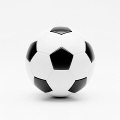 Fototapeta premium A soccer ball on a white background.