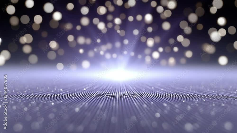 Poster radiant beam: the scene captures the essence of brilliance, with a central source of light shining b