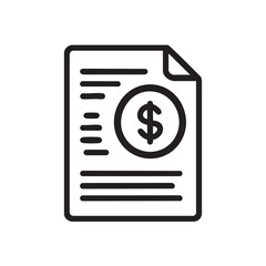 Fototapeta premium Invoice template for financial transactions and budgeting needs